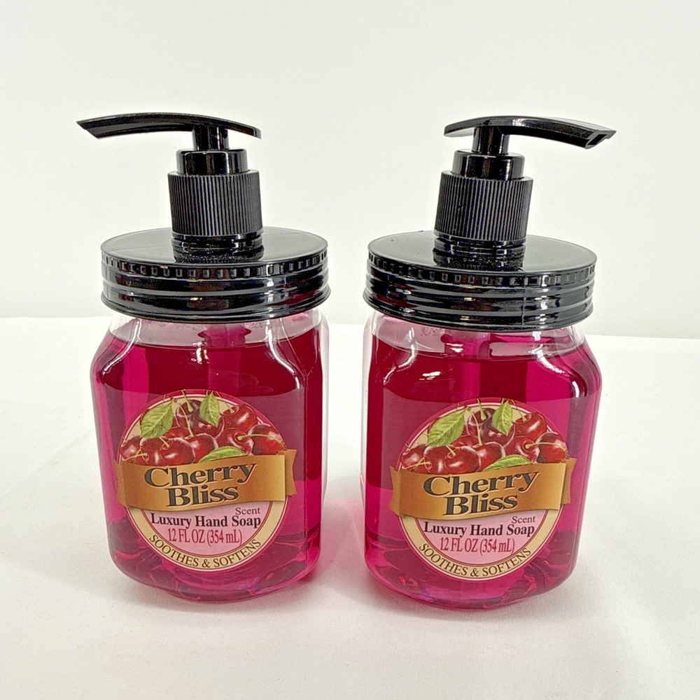Luxury Hand Soap Cherry Bliss Soothes & Softens - 12 fl oz/ 354 mL Set Of 2